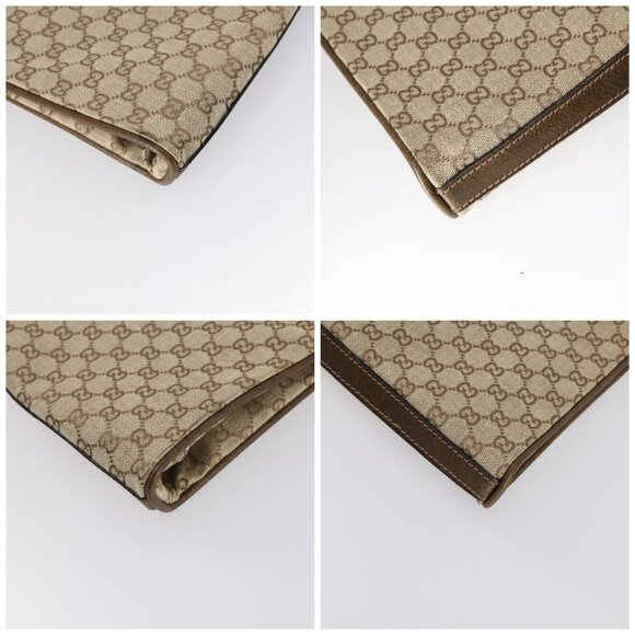 GUCCI GG Canvas Web Sherry Line Garment Cover Beige Red Green Auth 143581 - Picture 14 of 16